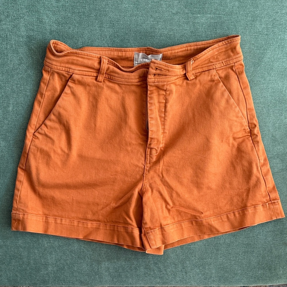 Everlane Way-High Canvas Short - Adobe Brown